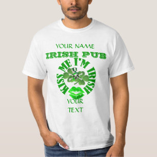 T-shirt Embrasse-moi Je suis la Saint Patrick irlandaise