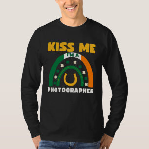 T-shirt Embrasse-moi, je suis photographe Saint-Patrick Bl
