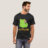 T-shirt Embrasse Mon Beurre Grenouille Verte Png, Grenouil (Devant entier)