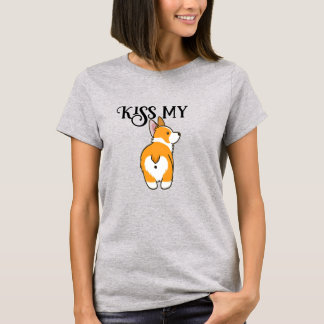 T-shirt Embrasse mon corgi Humour