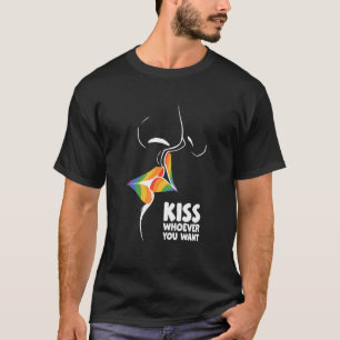 T-shirt Embrasse qui tu veux la diversité transexuelle les