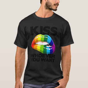 T-shirt Embrasse qui tu veux la diversité transexuelle les