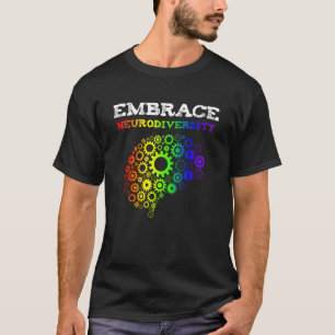 T-shirt Embrasser la neurodiversité Autisme TDAH Rainbow C