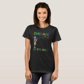T-shirt Embrasser les différences garçon puzzle Sensibilis (Devant entier)
