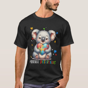 T-shirt Embrasser les différences Puzzle Cœur Koala Sensib