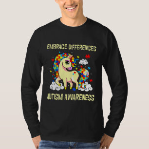 T-shirt Embrasser les différences Sensibilisation sur l'au