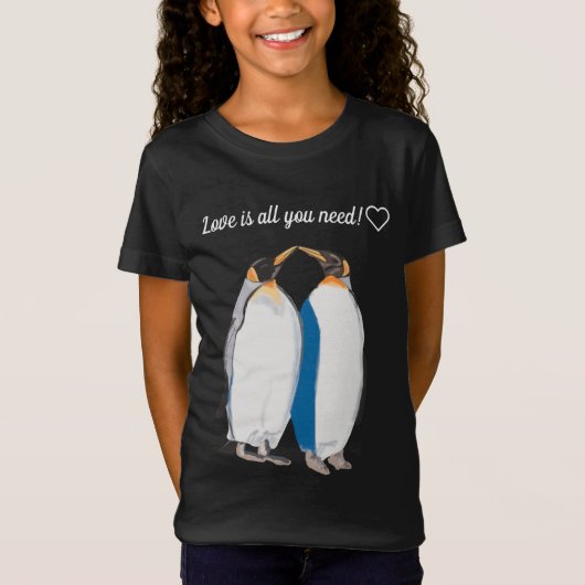 T-Shirt "embrasser" les pingouins du roi (Devant)