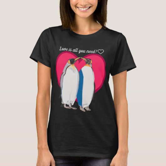 T-shirt "embrasser" les pingouins du roi (Devant)
