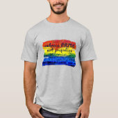 T-shirt Embrasser PRIDE pas préjuger Rainbow Art (Devant)
