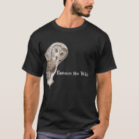 Embrassez la citation sauvage Funny Owl Art