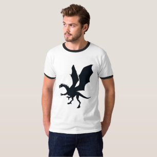 T-shirt Embrassez la magie : Dragon Silhouette Imaginaire