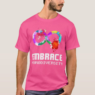 T-shirt Embrassez la neurodiversité Autisme TDAH TDAH Bra 