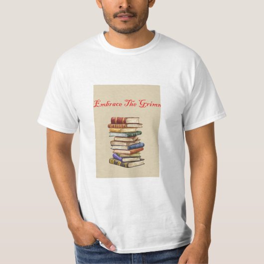 T-shirt Embrassez la pile de livres Grimm (Devant)