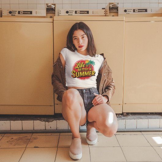 T-shirt Embrassez le soleil : La vie est meilleure en été!