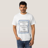 T-shirt Embrassez le voyage, faites confiance au processus (Devant entier)