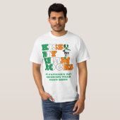 T-shirt Embrassez mes shamrocks (Devant entier)