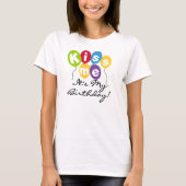 T-shirt Embrassez-moi anniversaire (Devant)