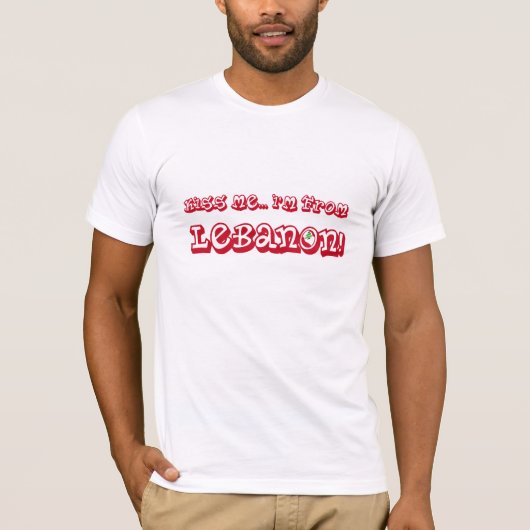 T-shirt Embrassez-moi Im du Liban (Devant)
