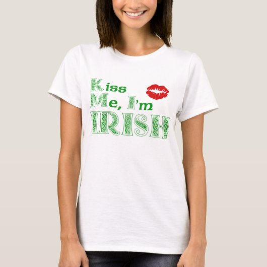 T-shirt Embrassez-moi, Im Irlandais (Devant)