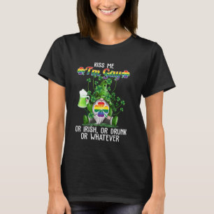 T-shirt Embrassez-moi, je suis gay ou irlandais, ou ivre o