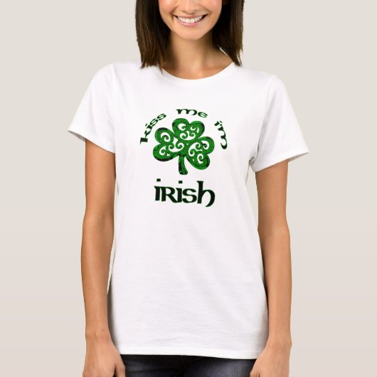 T-shirt Embrassez-moi, je suis irlandais (Devant)