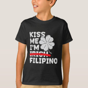 T-shirt Embrassez-moi, je suis philippin Drôle de St. Patr