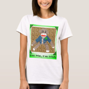T-shirt Embrassez-moi, je suis singe irlandais de