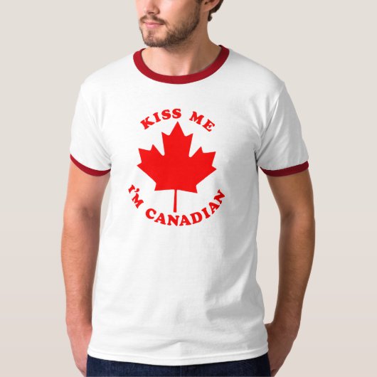 T-shirt Embrassez-moi le Canadien Im (Devant)