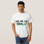 T-shirt Embrassez-moi l'homosexuel Im irlandais (Devant entier)