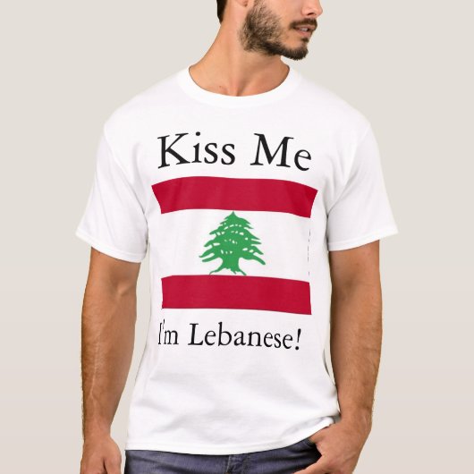 T-shirt Embrassez-moi - Libanais (Devant)