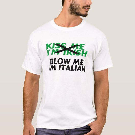 T-shirt Embrassez-moi l'Irlandais qu'Im me soufflent (Devant)