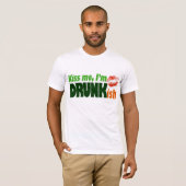 T-shirt Embrassez-moi que je suis Drunkish (Devant entier)