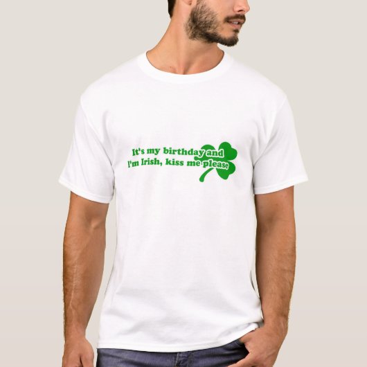 T-shirt Embrassez-moi que je suis irlandais (Devant)