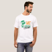 T-shirt Embrassez-moi que je suis irlandais/Italien (Devant entier)