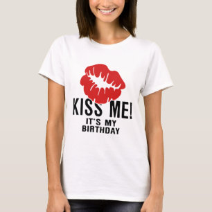 T-SHIRT EMBRASSEZ-MOI, SON MON ANNIVERSAIRE