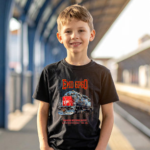 T-shirt EMD GP60 Diesel Locomotive et drapeau américain