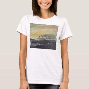 T-shirt Emden monte l'Océan Indien 1914 2011 de vagues