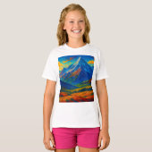 T-shirt Emerald Forest Watercolor Canvas (Devant entier)