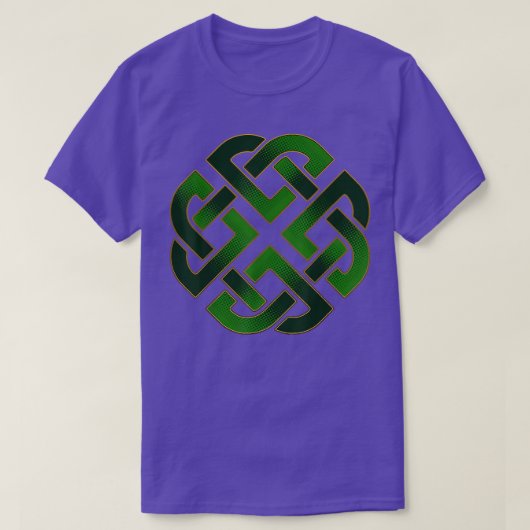 T-shirt Emerald Green Celtic Gaelic Knot Pour St (Design devant)