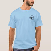 T-shirt Emerald Isle Black Ocean Wave Circle Design (Devant)