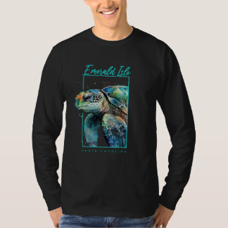 T-shirt Emerald Isle NC Souvenir Sea Turtle Portrait