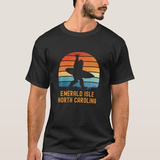 T-shirt Emerald Isle - North Carolina Sasquatch Souvenir (Devant)