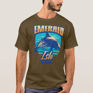 T-shirt Emerald Isle North olina Natation avec requins