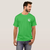 T-shirt Emerald Isle White Ocean Wave Circle Design (Devant entier)