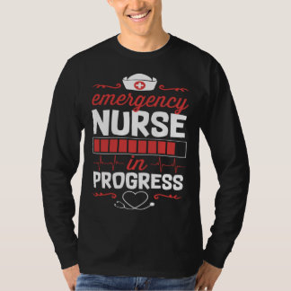 T-shirt Emergency Nurse In Progress Nursing School Student