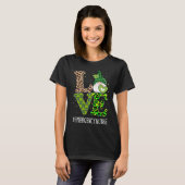 T-shirt Emergency Nurse Love St Patricks Day Gnome Leopard (Devant entier)