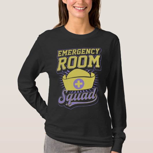 T-shirt Emergency Room Squad Matching ER Nurse Crew 1 (Devant)