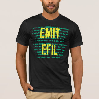 T-shirt Émettez EfiL Pièce en t-Noir/jaune/vert