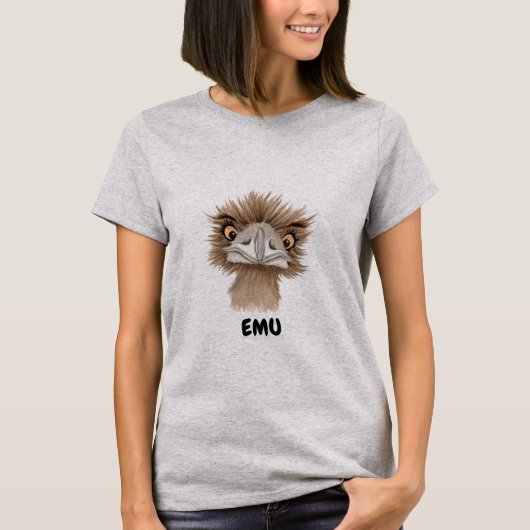T-shirt Émeu animated mignon (Devant)