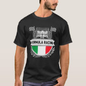 T-shirt Emilia Romagna Auto Race Italie Drapeau Formule Ra (Devant)